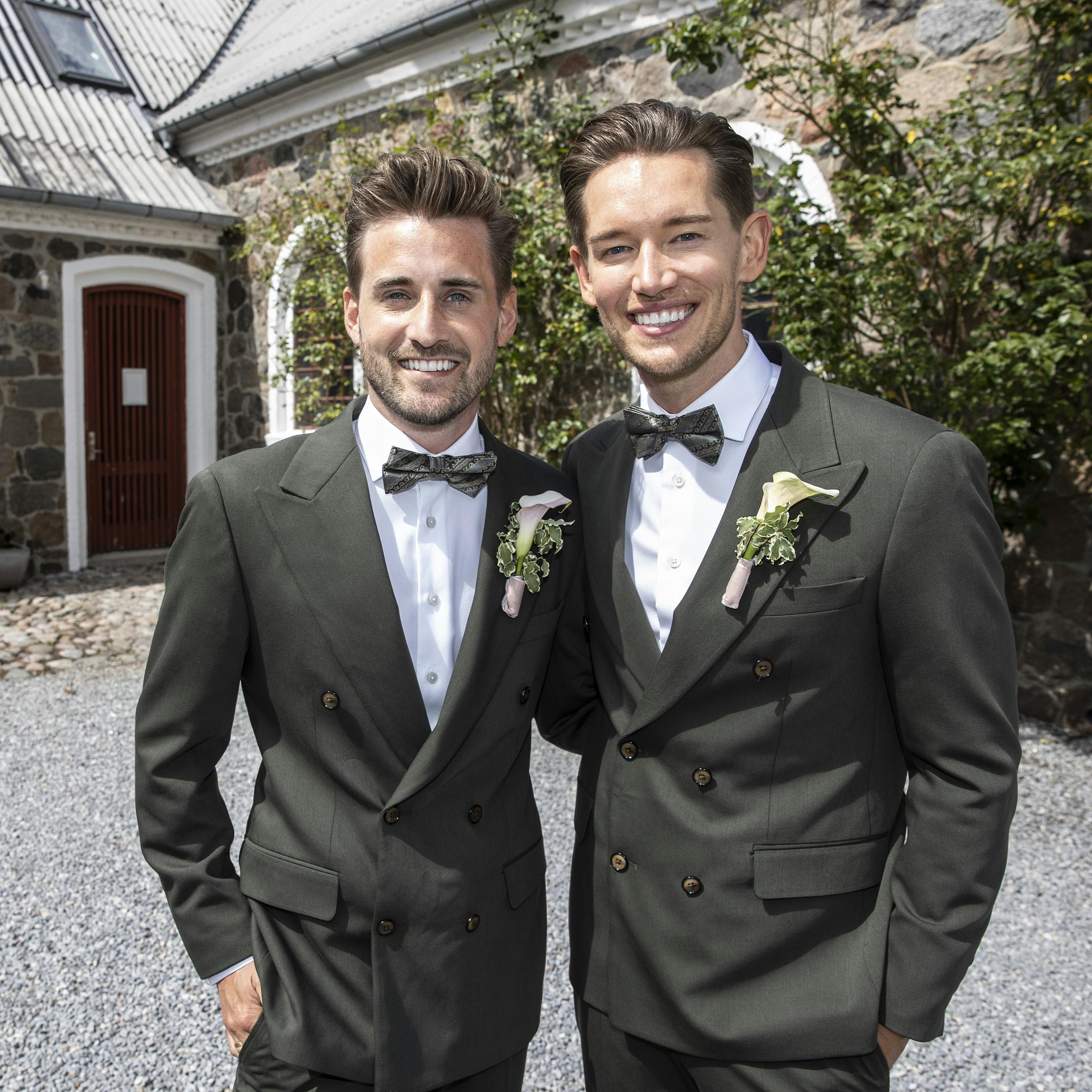 En lang række danske kendisser var til stede til Morten Kjeldgaard og Frederik Hauns bryllup.