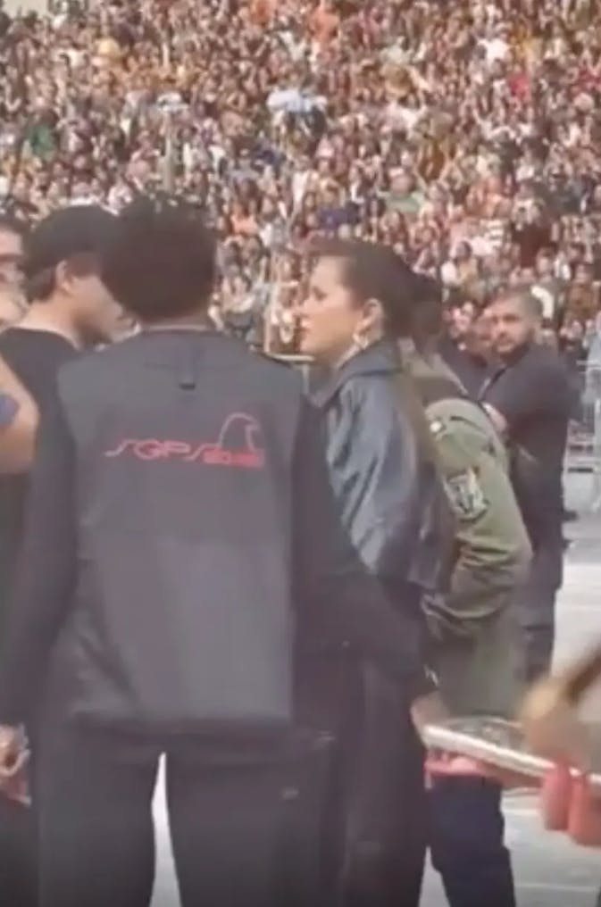 Selena Gomez til fredagens Beyoncé-koncert.
