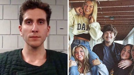 Bryan Kohberger er tiltalt for at have dræbt de fire studerende, som kan ses på billedet til højre.