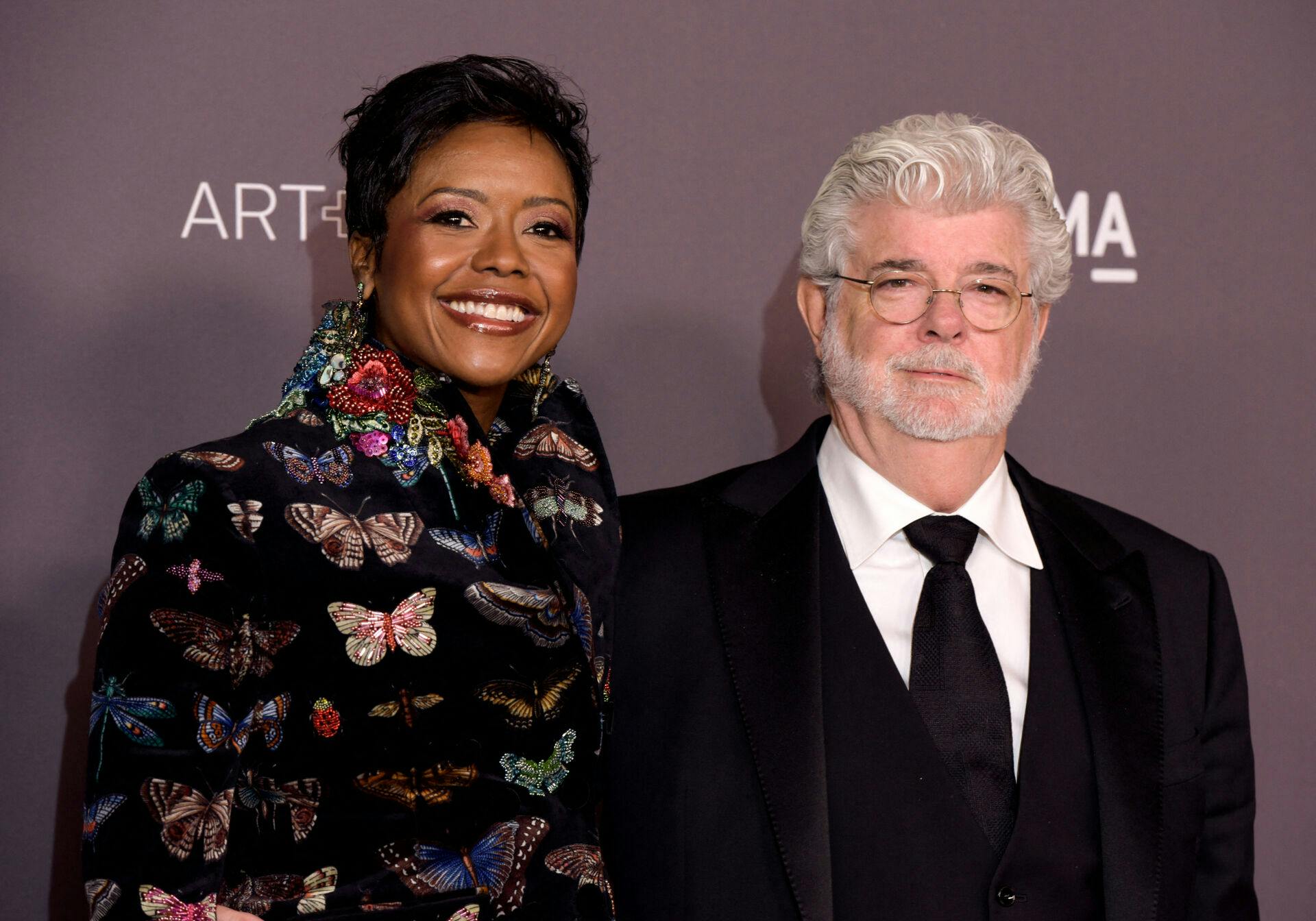 George Lucas og hustruen Mellody Hubson.