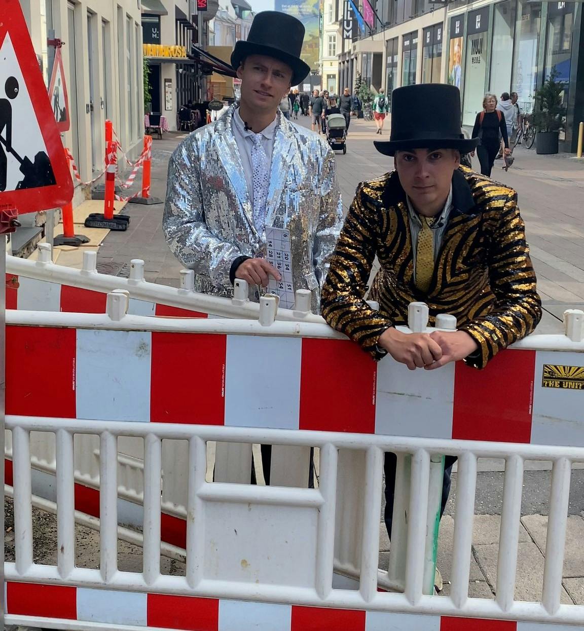 Anton Ringdal og Kristoffer Kristensen vil spille banko. Ulovligt eller ej. 