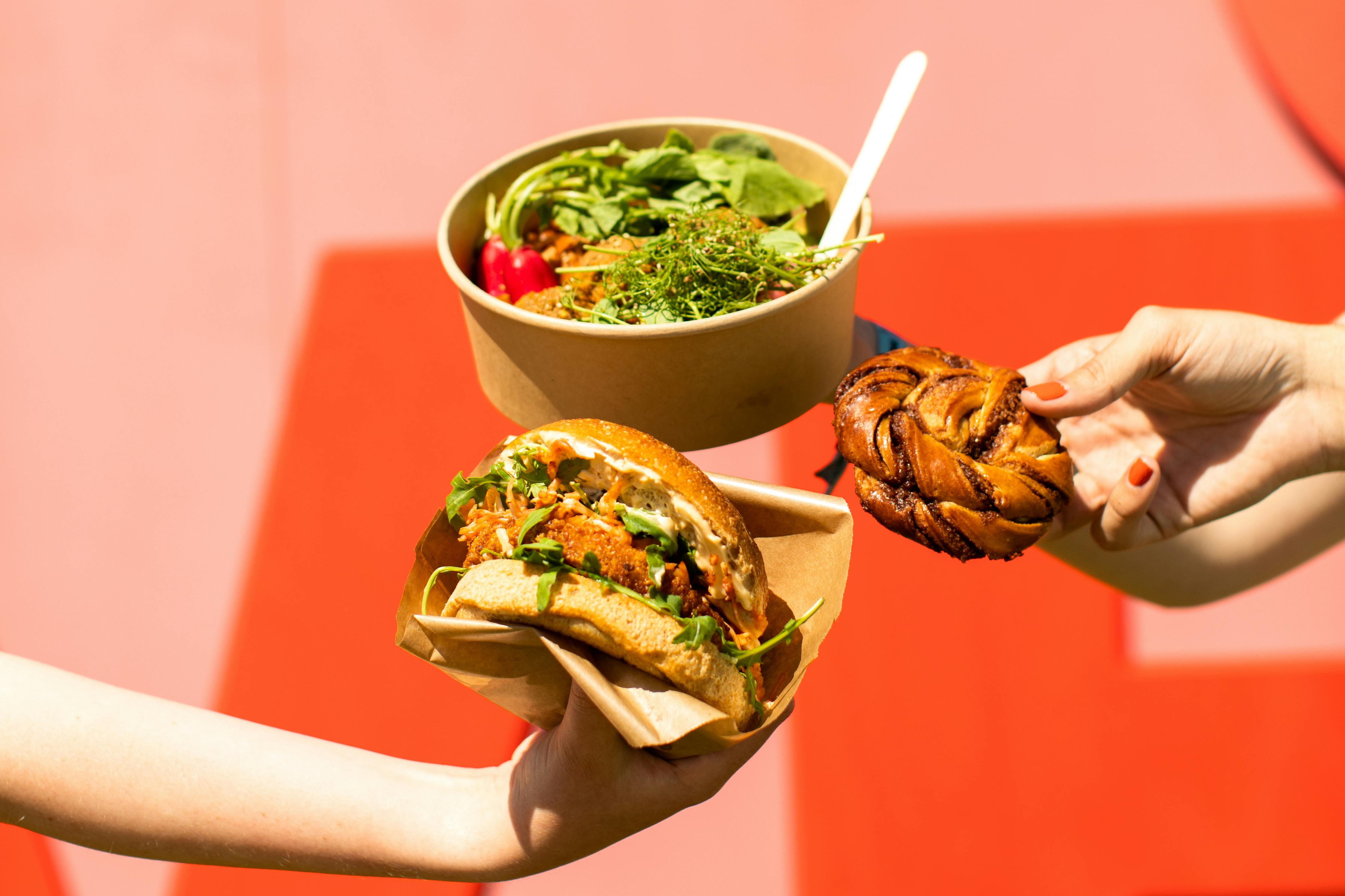 Man kan blandt andet finde en Meyers bd med mad på festivalen. 