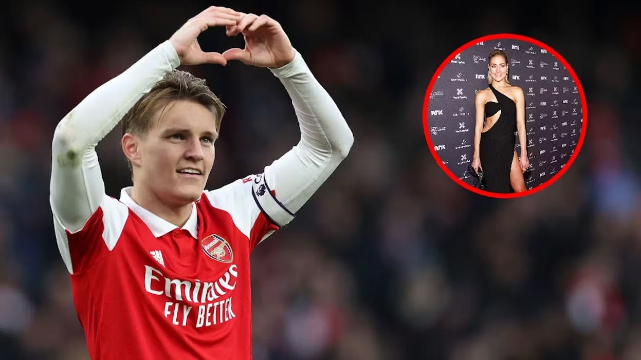 Nu kan den 24-årige Arsenal-kaptajn Martin Ødegaard officielt sende hjerter til sin dansestjerne-kæreste efter sine scoringer på banen.