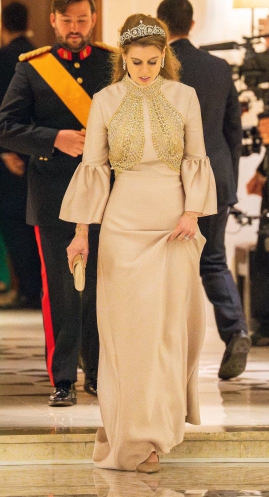 Prinsesse Beatrice til bryllypsmiddag.