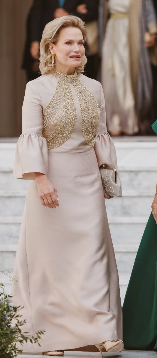 Prinsesse Aisha til vielse på Zahran Paladset.