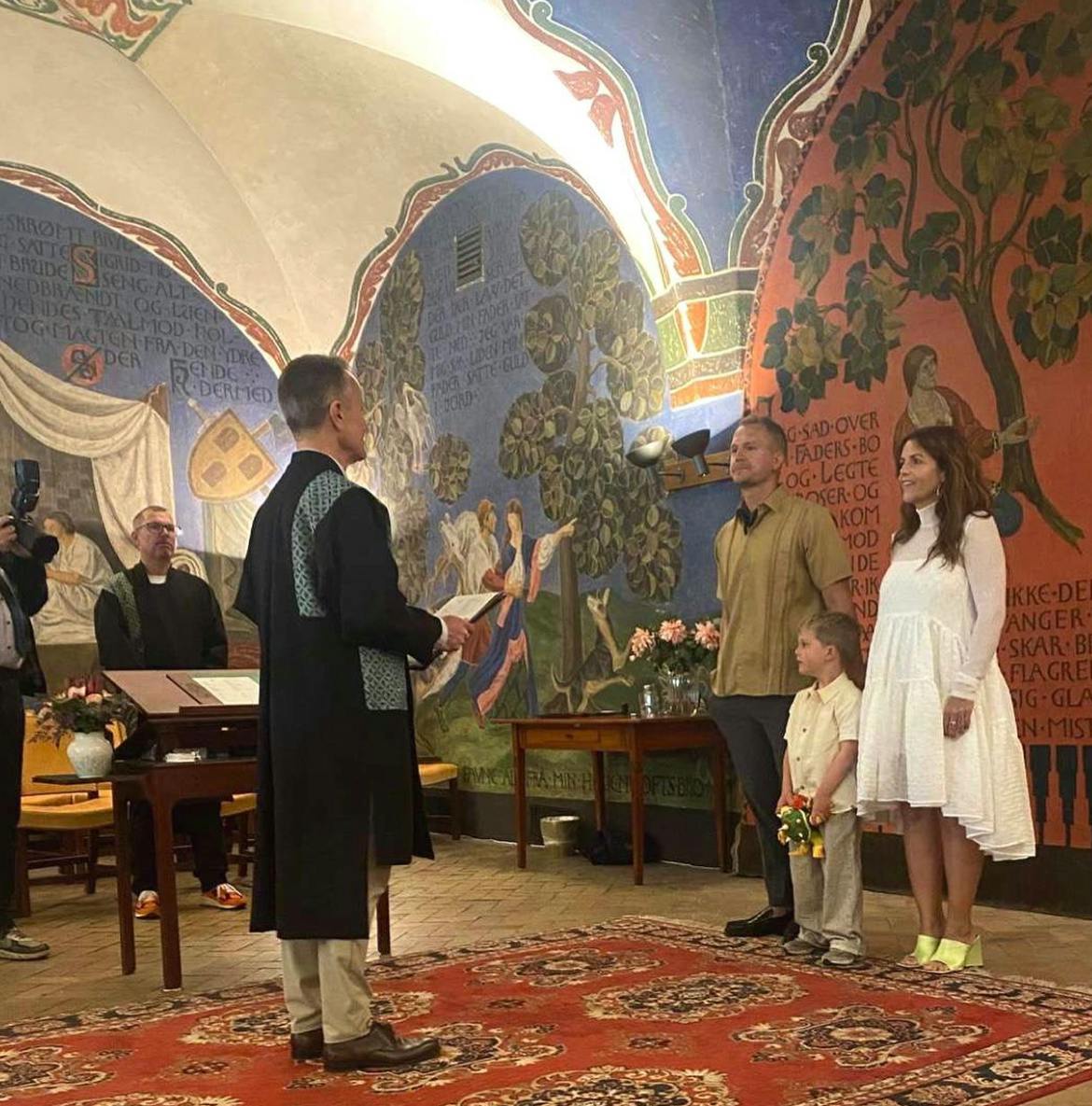 Parret sagde ja til hinanden på rådhuset.