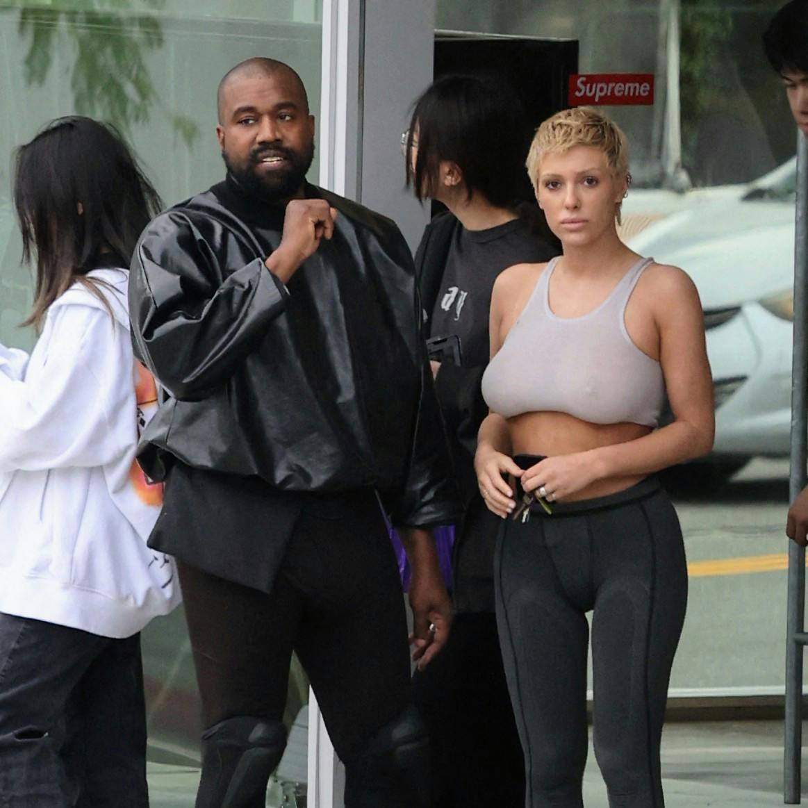 Arkivfoto af Kanye West og Bianca Censori.