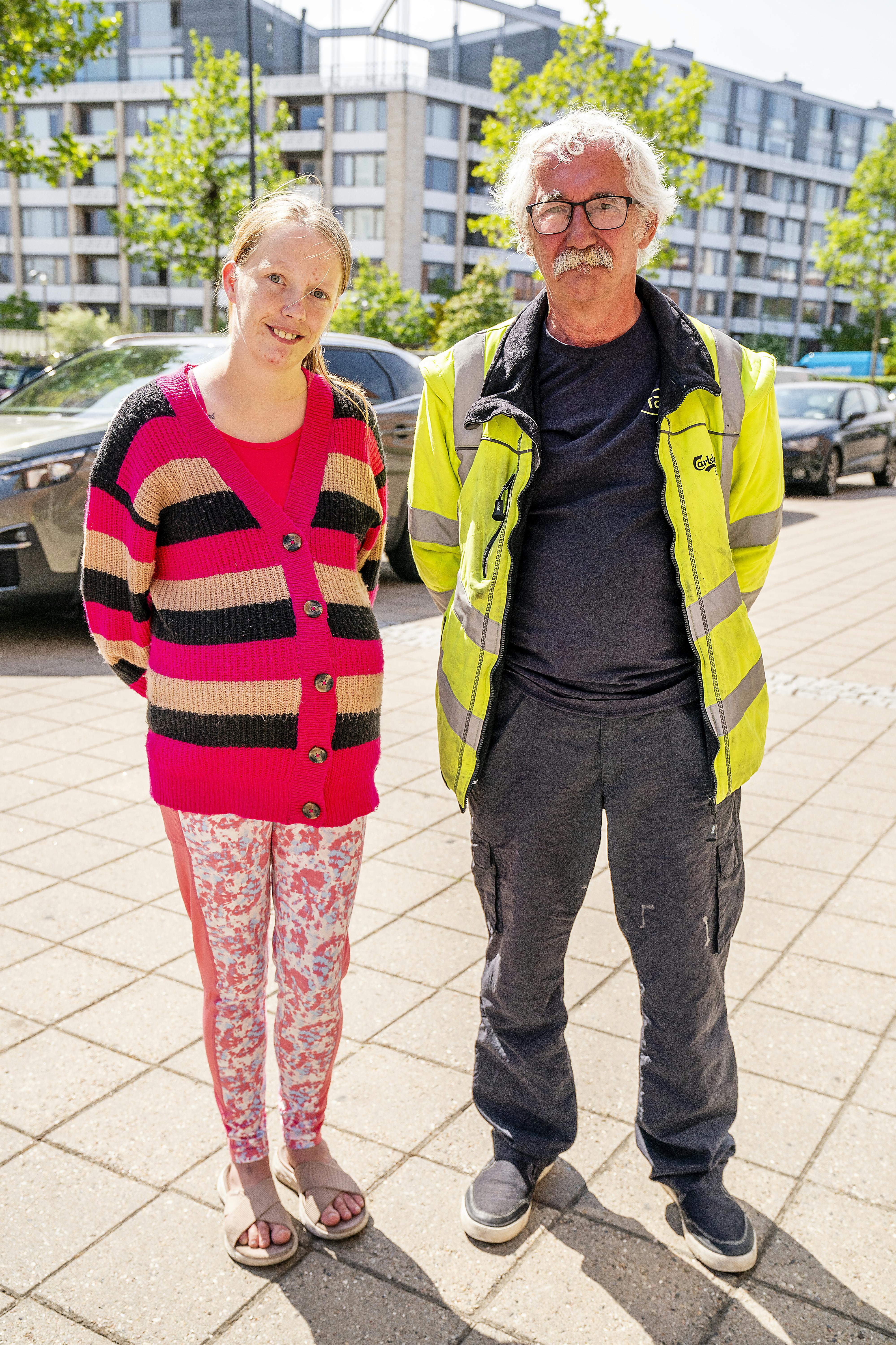 Natascha Linea sammen med far Ole foran Ankestyrelsen.
