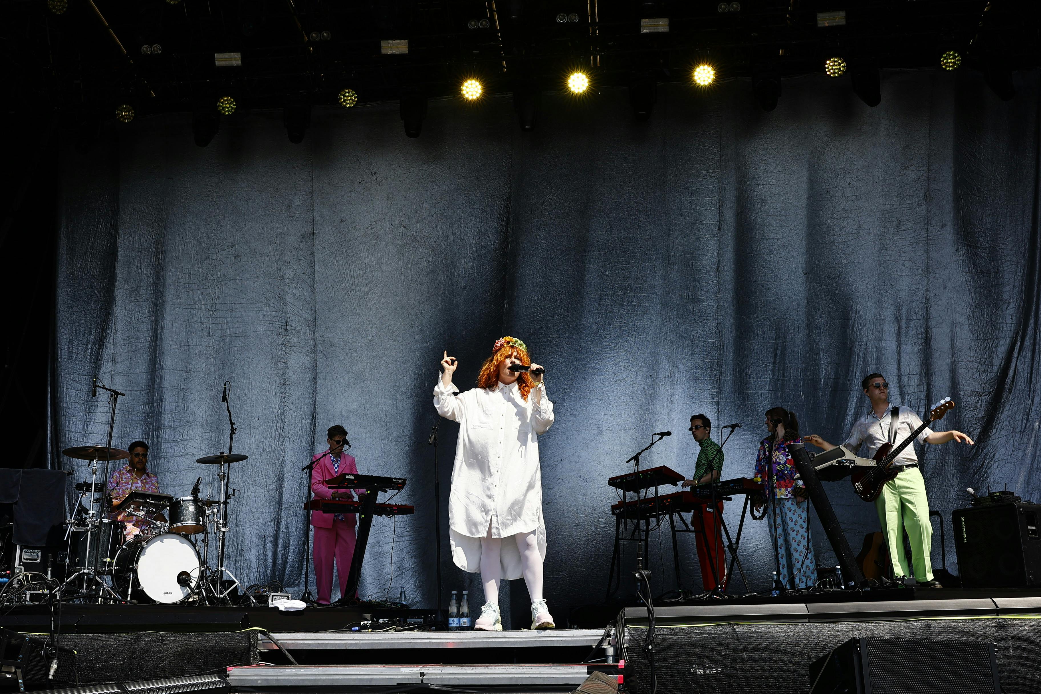 Annika Aakjær optrådte lørdag eftermiddag på Heartland Festival. 