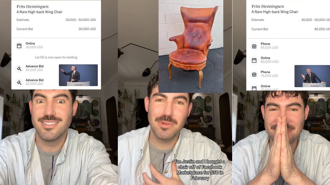 Man forstår godt, at Justin er tilfreds med handlen.