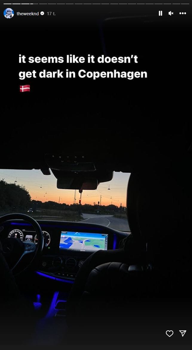 The Weeknd er en tur i København. 