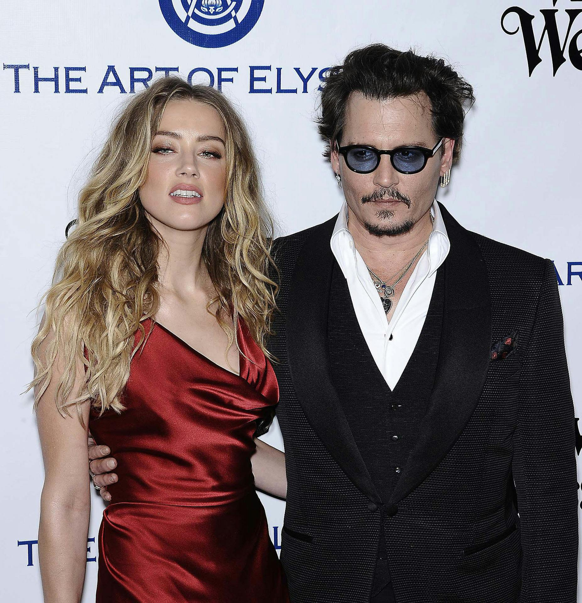 Amber Heard og Johnny Depp, mens alt stadig var fryd og gammen mellem dem.
