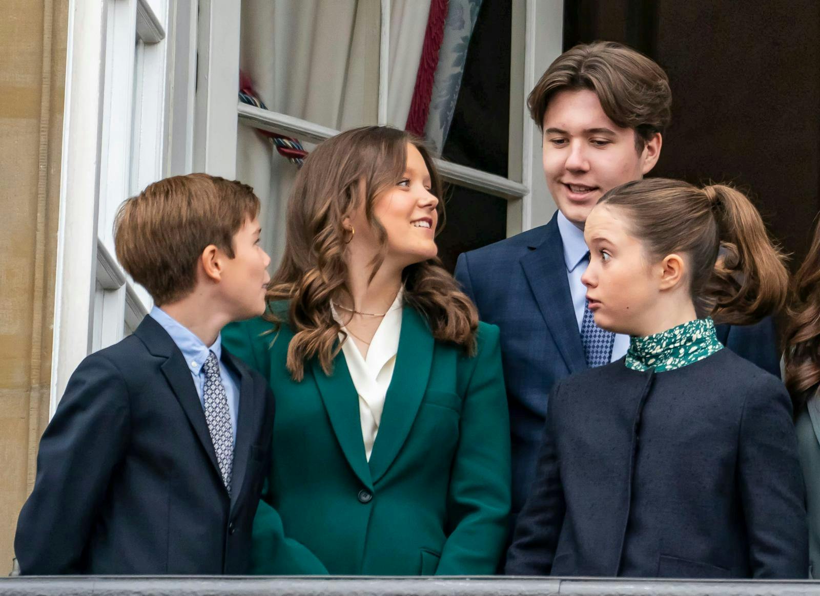 Prins Vincent, prinsesse Isabella, prins Christian og prinsesse Josephine