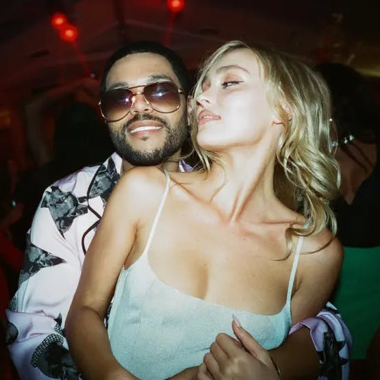 The Weekdn og Lily-Rose Depp i "The Idol".