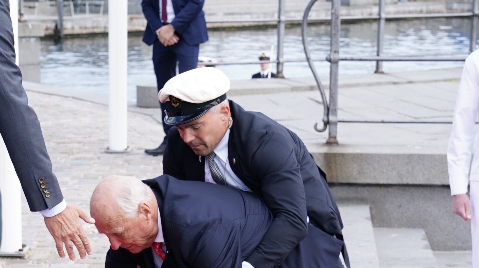 Den norske regent faldt, da han for kort tid siden ankom til København.