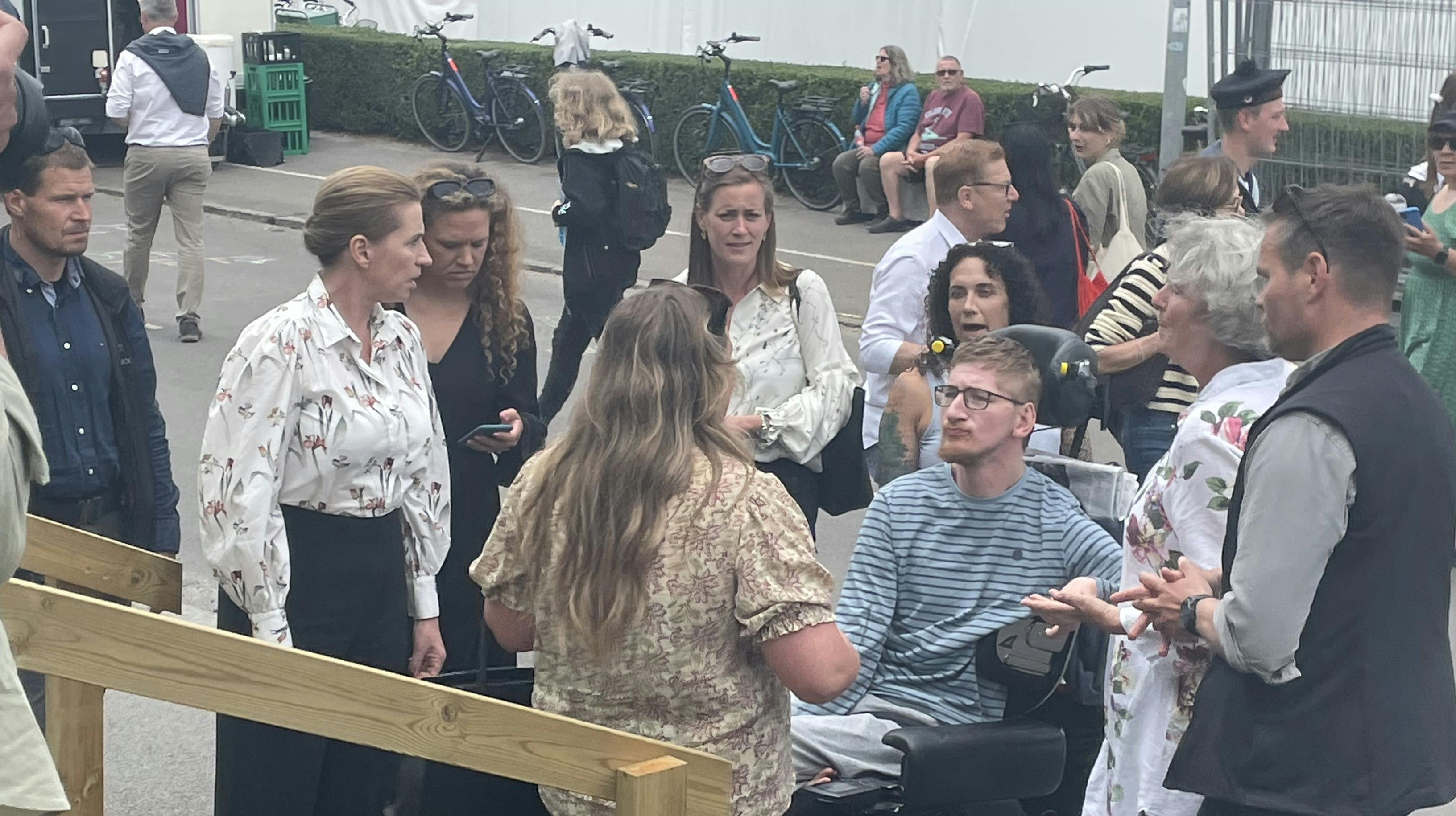 Thomas Beckmann Grosen kunne ikke tilgå fællescenen, da Mette Frederiksen blev skulle interviewes til Folkemødet på Bornholm.