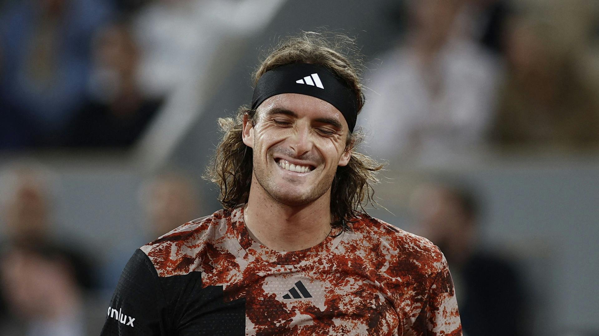 Han har ikke haft så meget held på tennisbanen på det sidste, men privat har han en masse at smile af.