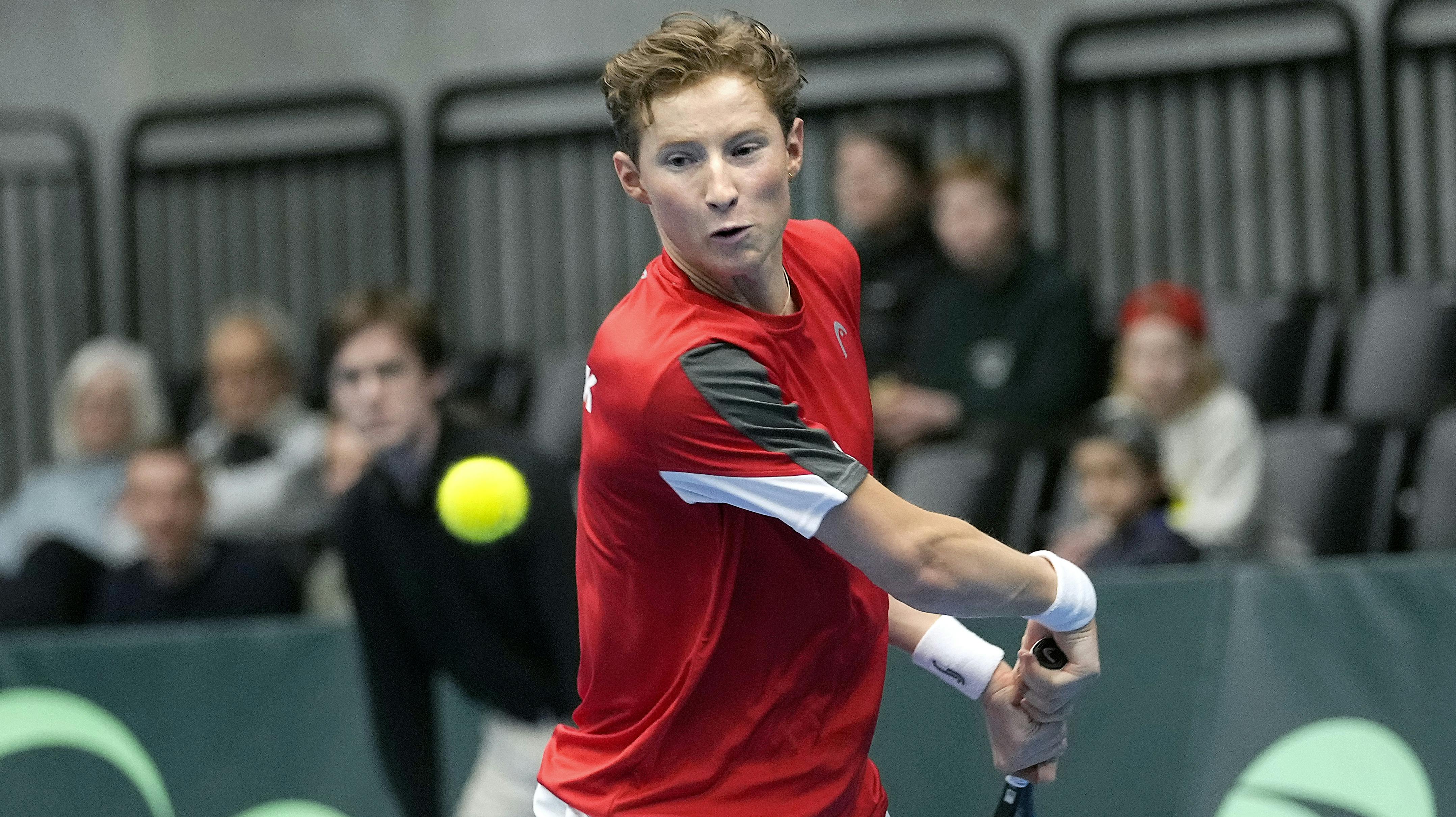 Elmer Møller vandt søndag ITF-turneringen i Aarhus over svenske Leo Borg, der er søn af tennislegenden Björn Borg. (Arkivfoto)