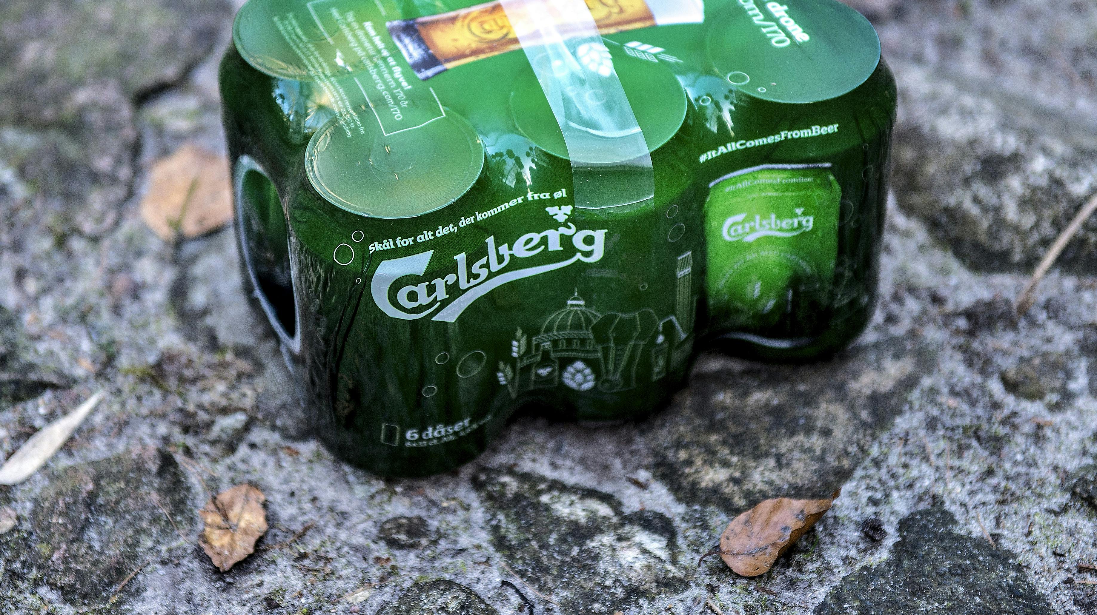 Nu dropper Carlsberg den grønne emballage kaldet "snap pack". 