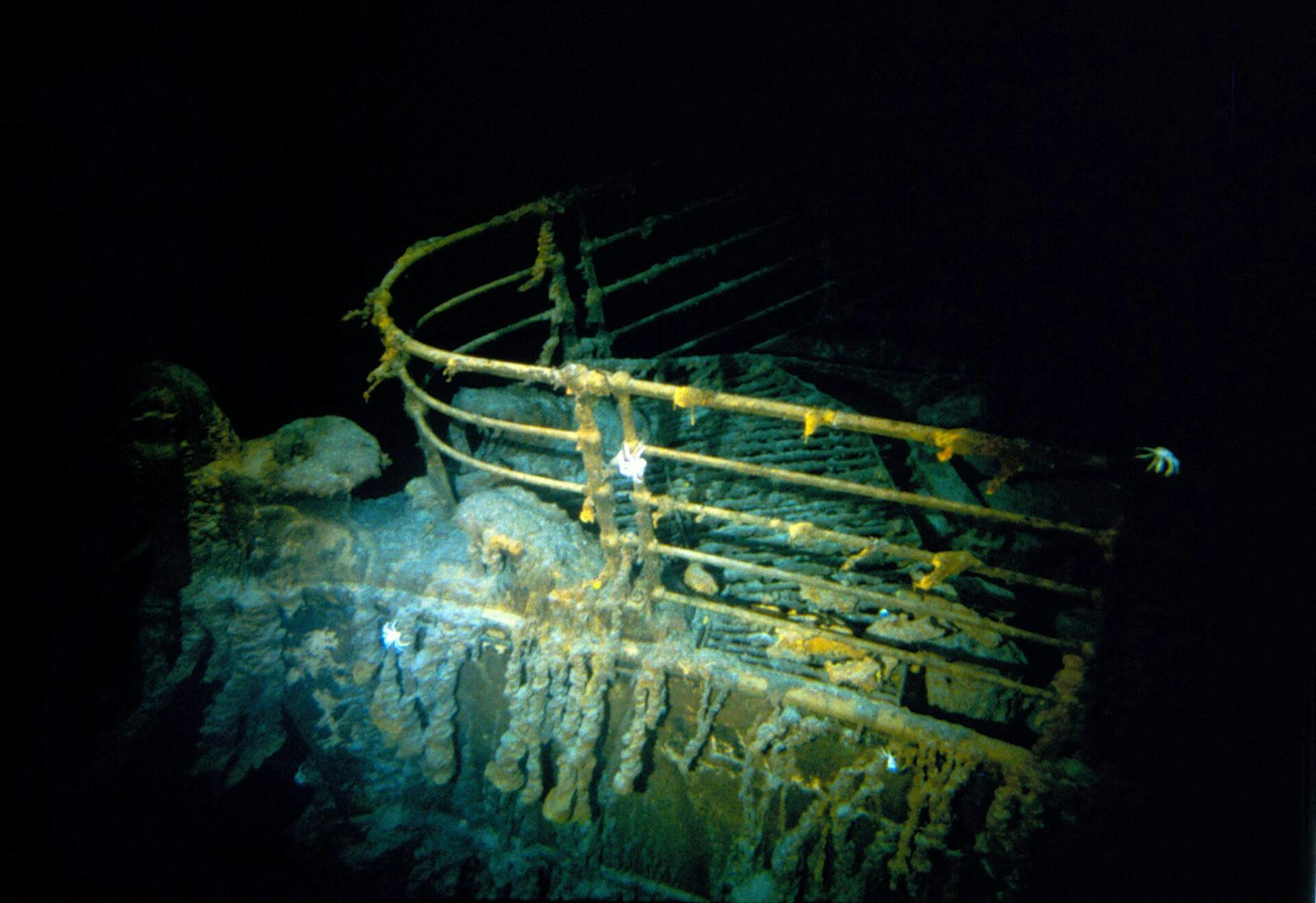 Vraget af det historiske skib Titanic ligger på bunden af Atlanterhavet, efter det på tragisk vis sank i april 1912.
