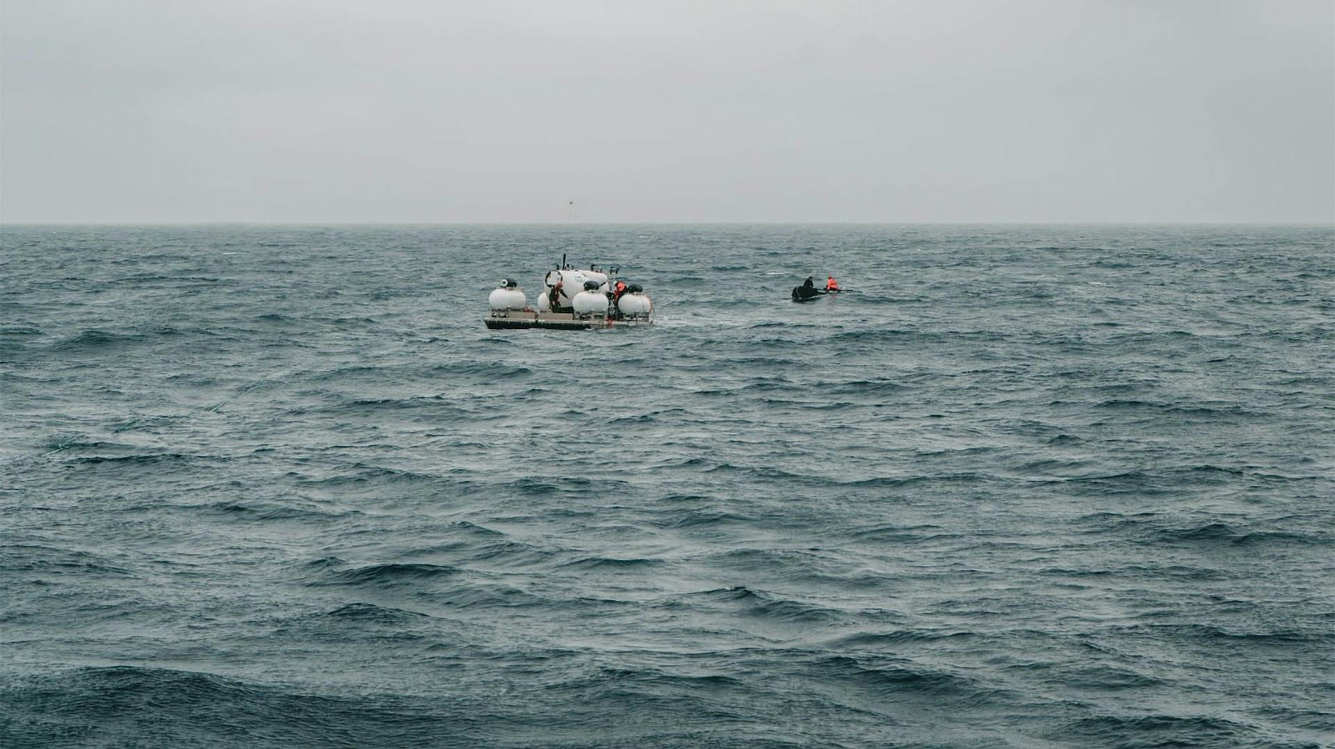 Det sidste billede af ubåden, der forsvandt søndag.