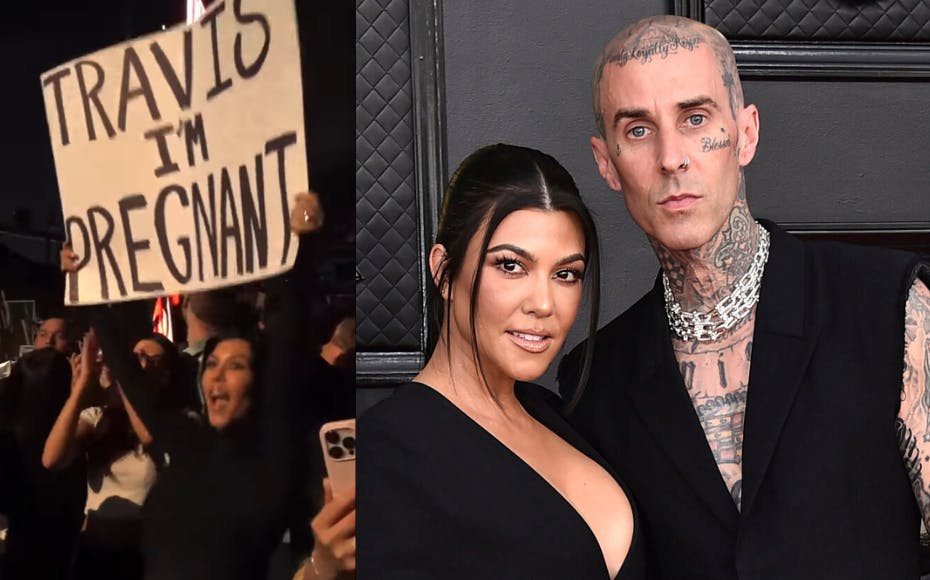 Kourtney Kardashian lod sig inspirere af Blink-182's kæmpehit, da hun forleden annoncerede sin graviditet.&nbsp;