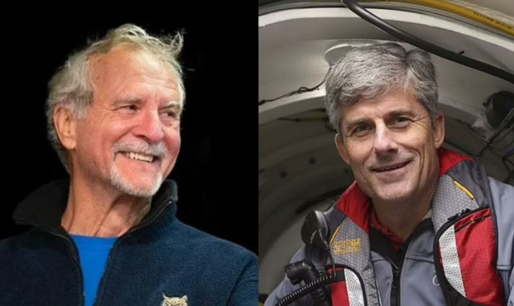 Her ses de to andre, der menes at være i ubåden: Paul-Henry Nargeolet (t.v.) og Stockton Rush.