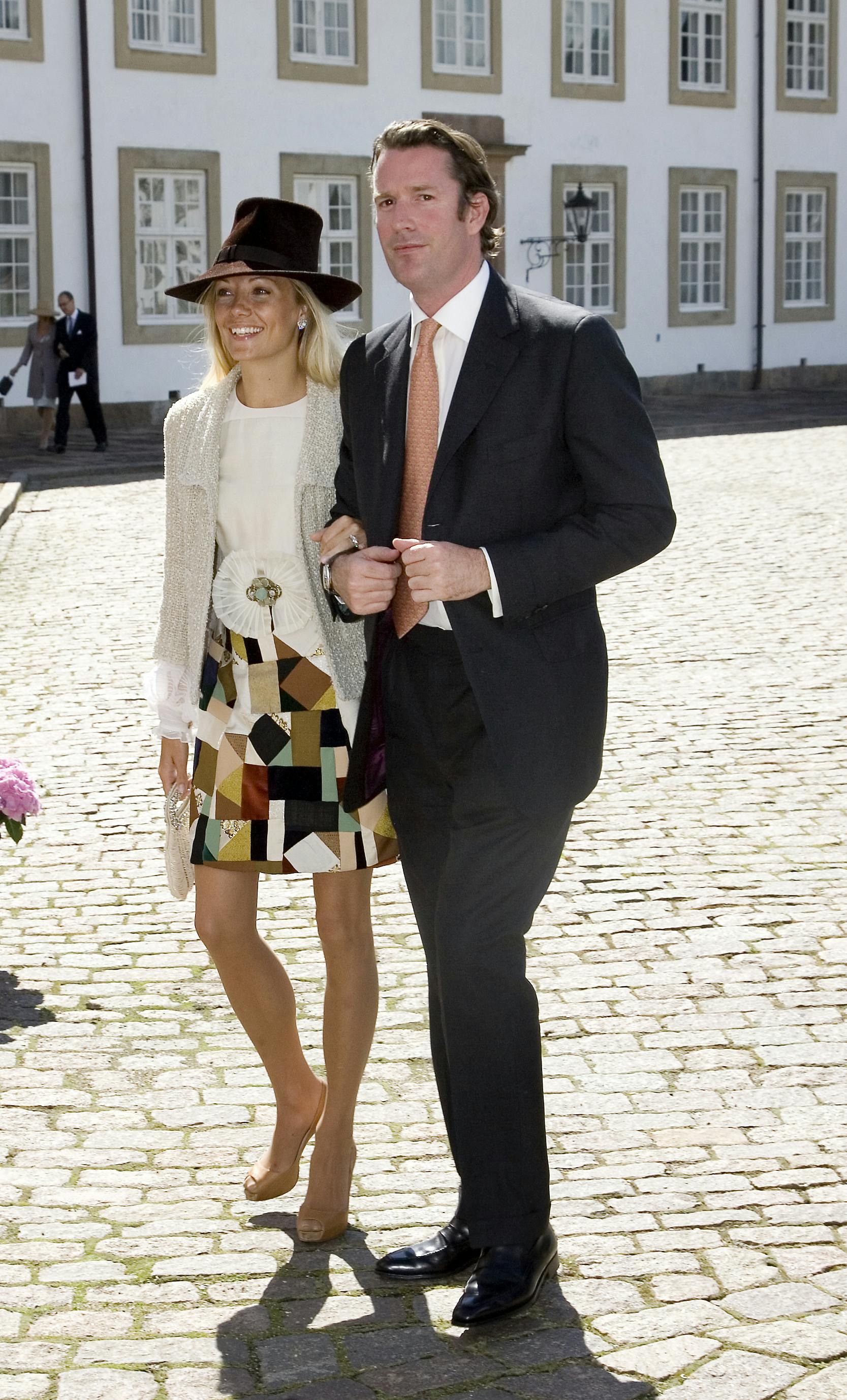 Caroline Fleming og Rory Fleming har forsonet sig på børnenes vegne.&nbsp;