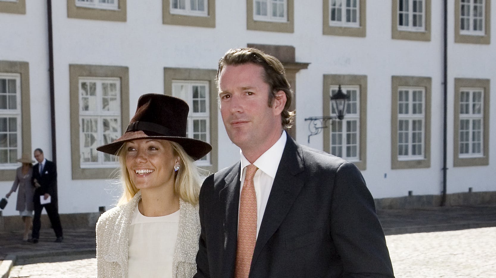 Caroline Fleming og Rory Fleming har forsonet sig på børnenes vegne. 