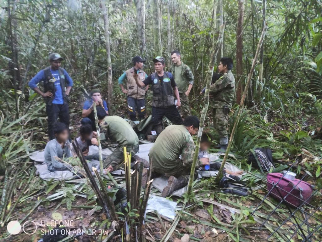 De fire børn overlevede på egen hånd i den columbianske regnskov i 40 dage. 