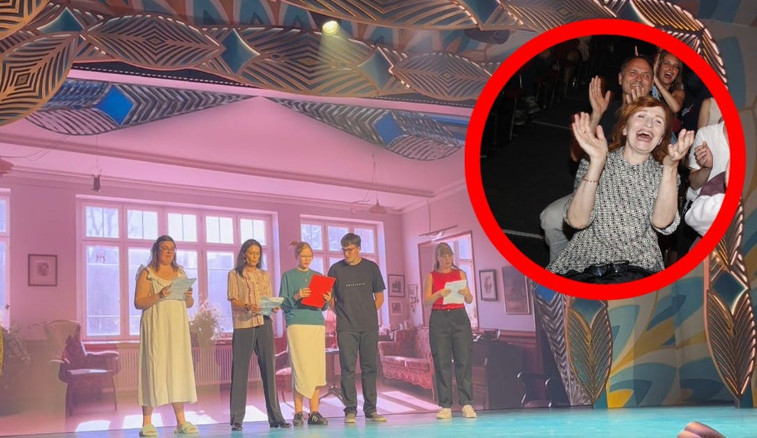 Bodil Jørgensen var meget begejstret for datterens optræden.