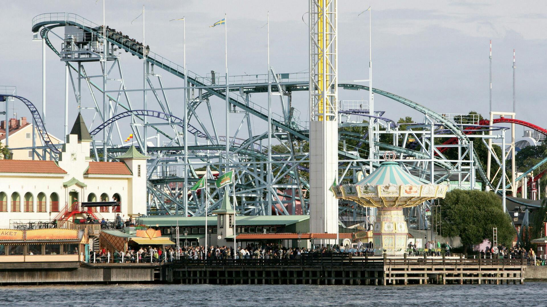 Det var her, I Gröna Lund, at den tragiske hændelse fandt sted.
