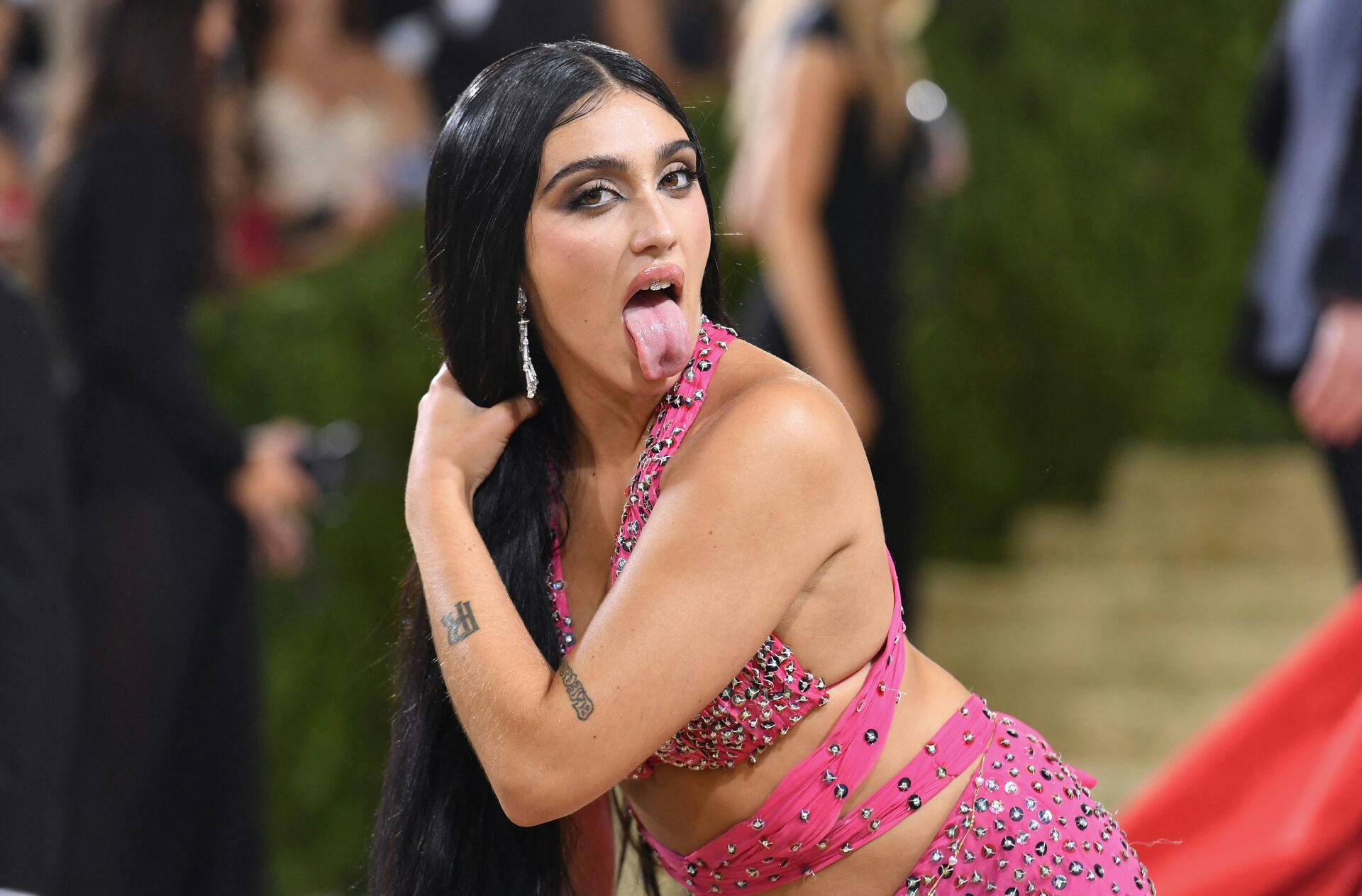 Lourdes Leon, daughter of singer Madonna, arrives for the 2021 Met Gala at the Metropolitan Museum of Art on September 13, 2021 in New York. This year's Met Gala has a distinctively youthful imprint, hosted by singer Billie Eilish, actor Timothee Chalamet, poet Amanda Gorman and tennis star Naomi Osaka, none of them older than 25. The 2021 theme is "In America: A Lexicon of Fashion." Angela WEISS / AFP