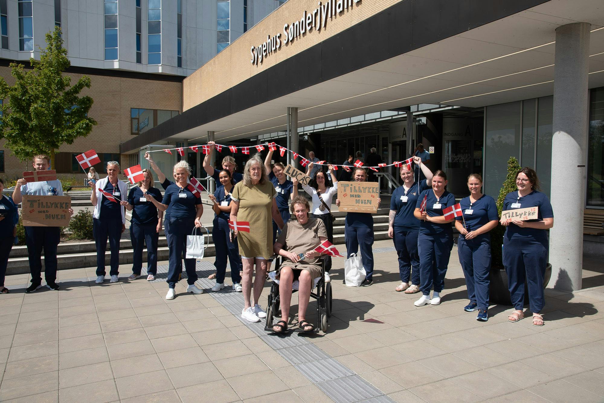 Det kan man da kalde noget af en velkomstkomité.