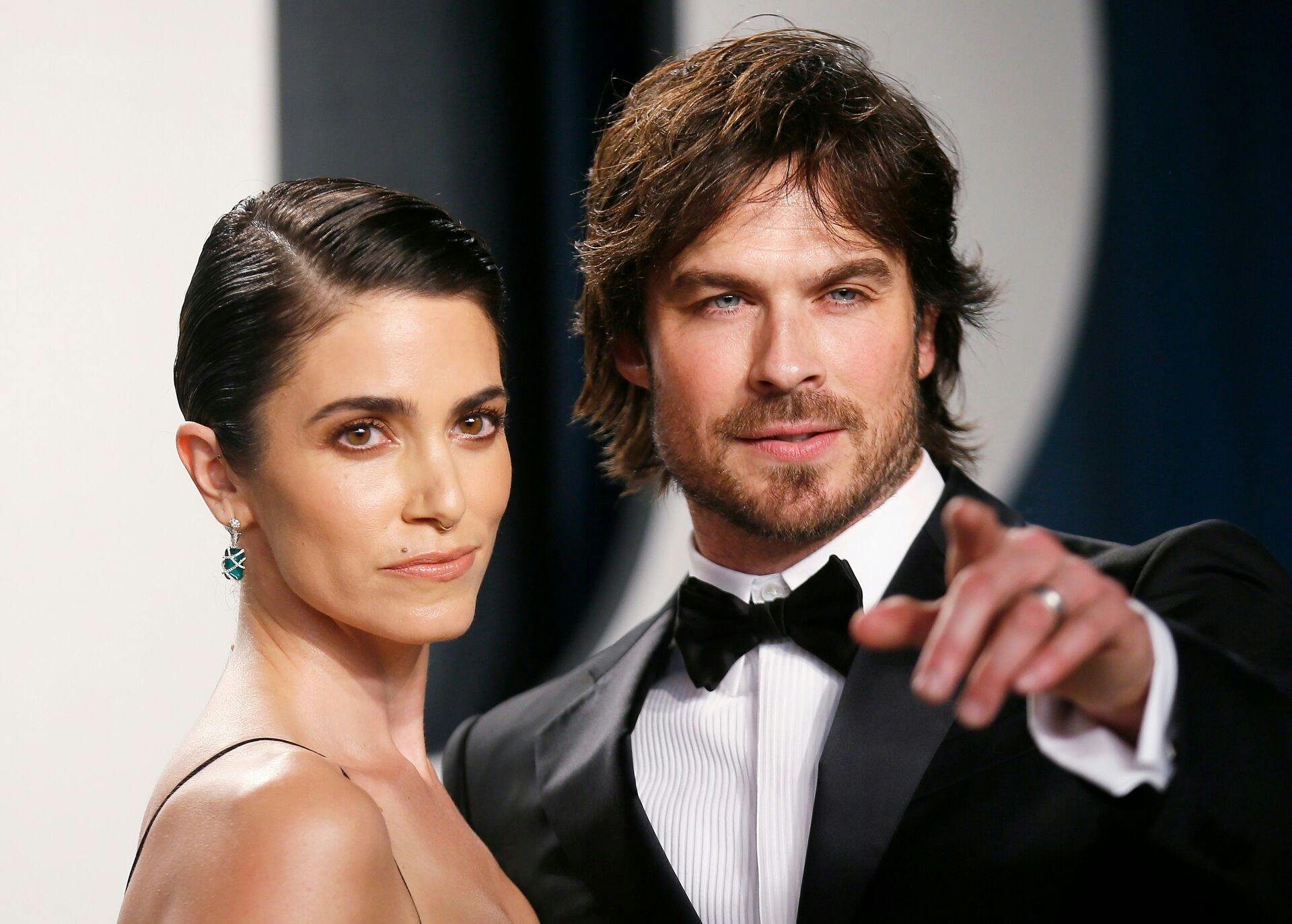 Nikki Reed and Ian Somerhalder attend the Vanity Fair Oscar party in Beverly Hills during the 92nd Academy Awards, in Los Angeles, California, U.S., February 9, 2020. REUTERS/Danny Moloshok