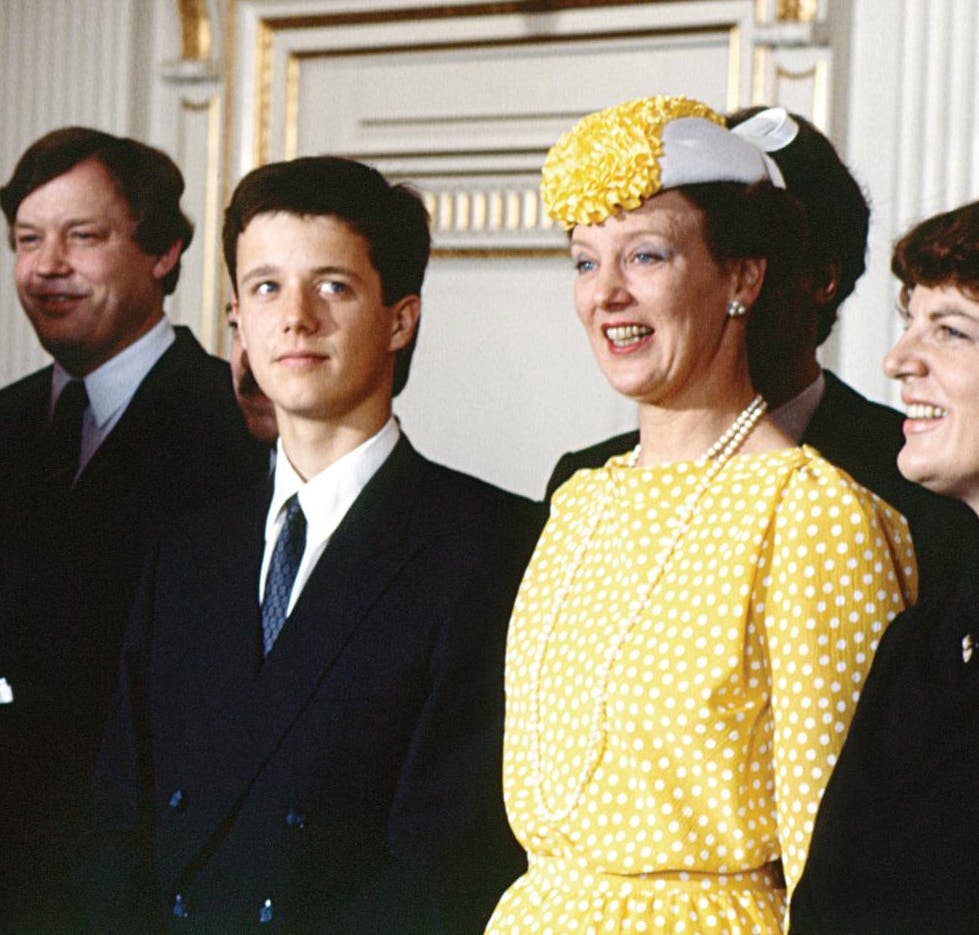 Kronprins Frederik og dronning Margrethe