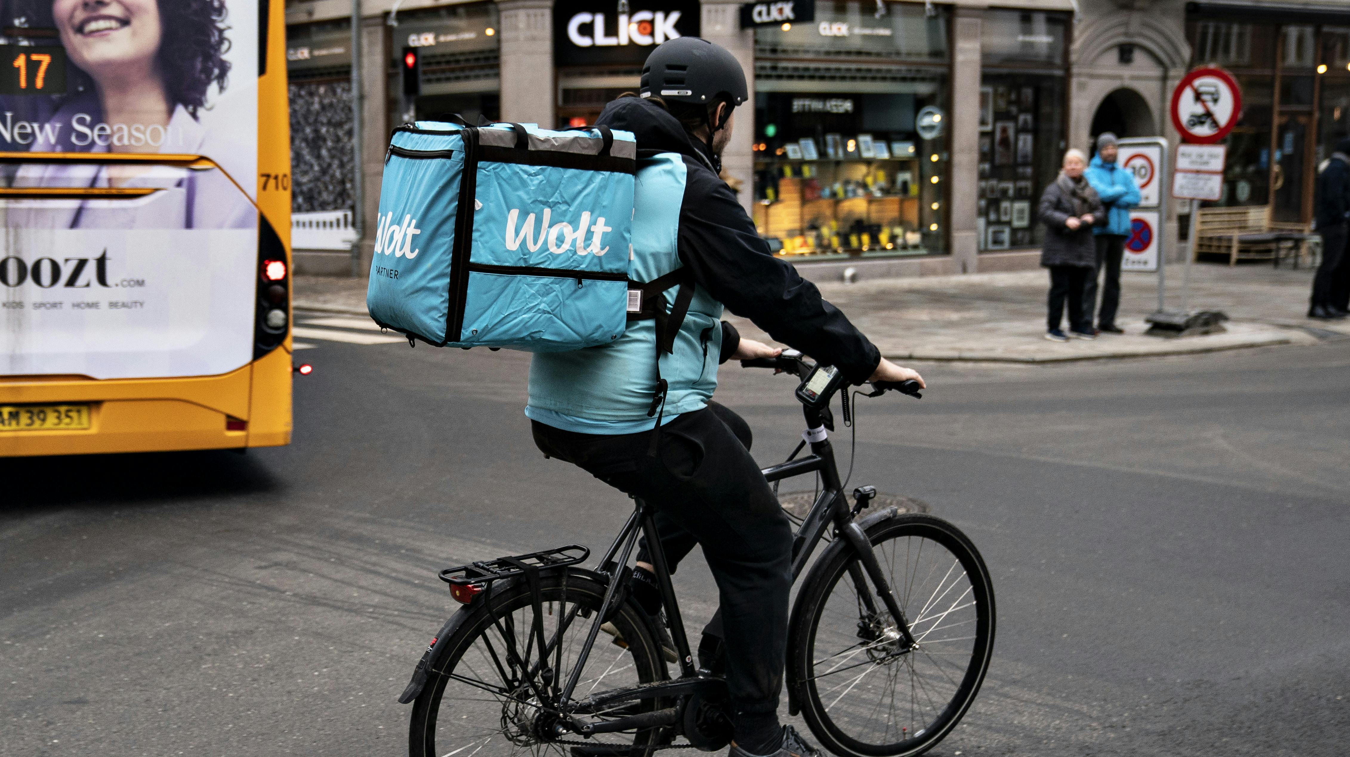 Et Wolt bud i Aalborg, 25. februar 2021.