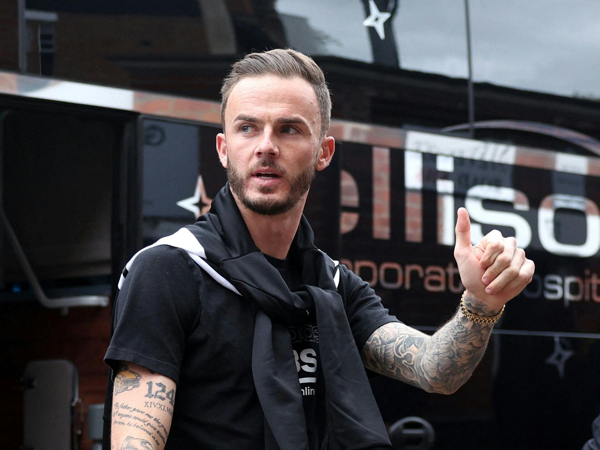 James Maddison og kæresten Kennedy Alexa er blevet forældre til tvillinger.&nbsp;
