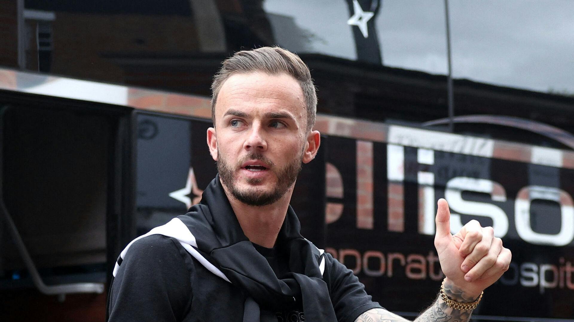 James Maddison og kæresten Kennedy Alexa er blevet forældre til tvillinger. 