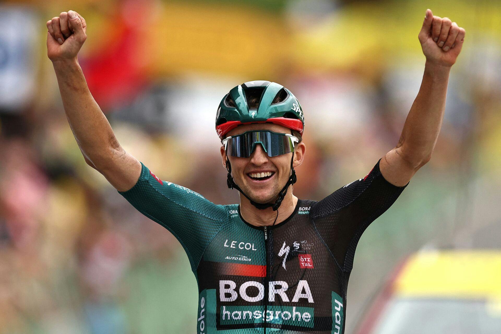 Jai Hindley vinder 5. etape af Tour de France. En etape hvor Jonas Vingegaard smadrede Tadej Pogacar.