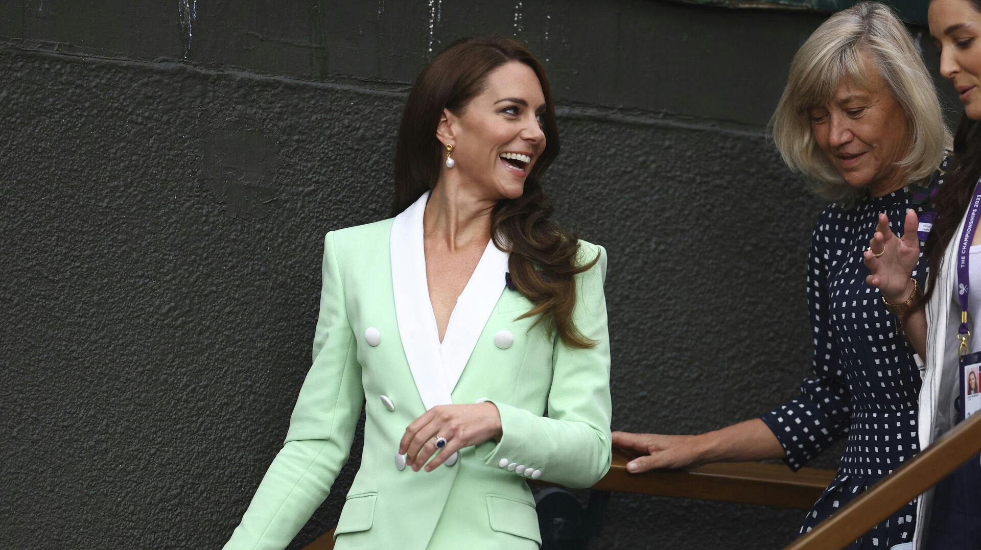 Prinsesse Kate strålede, da hun kiggede forbi Wimbledon.
