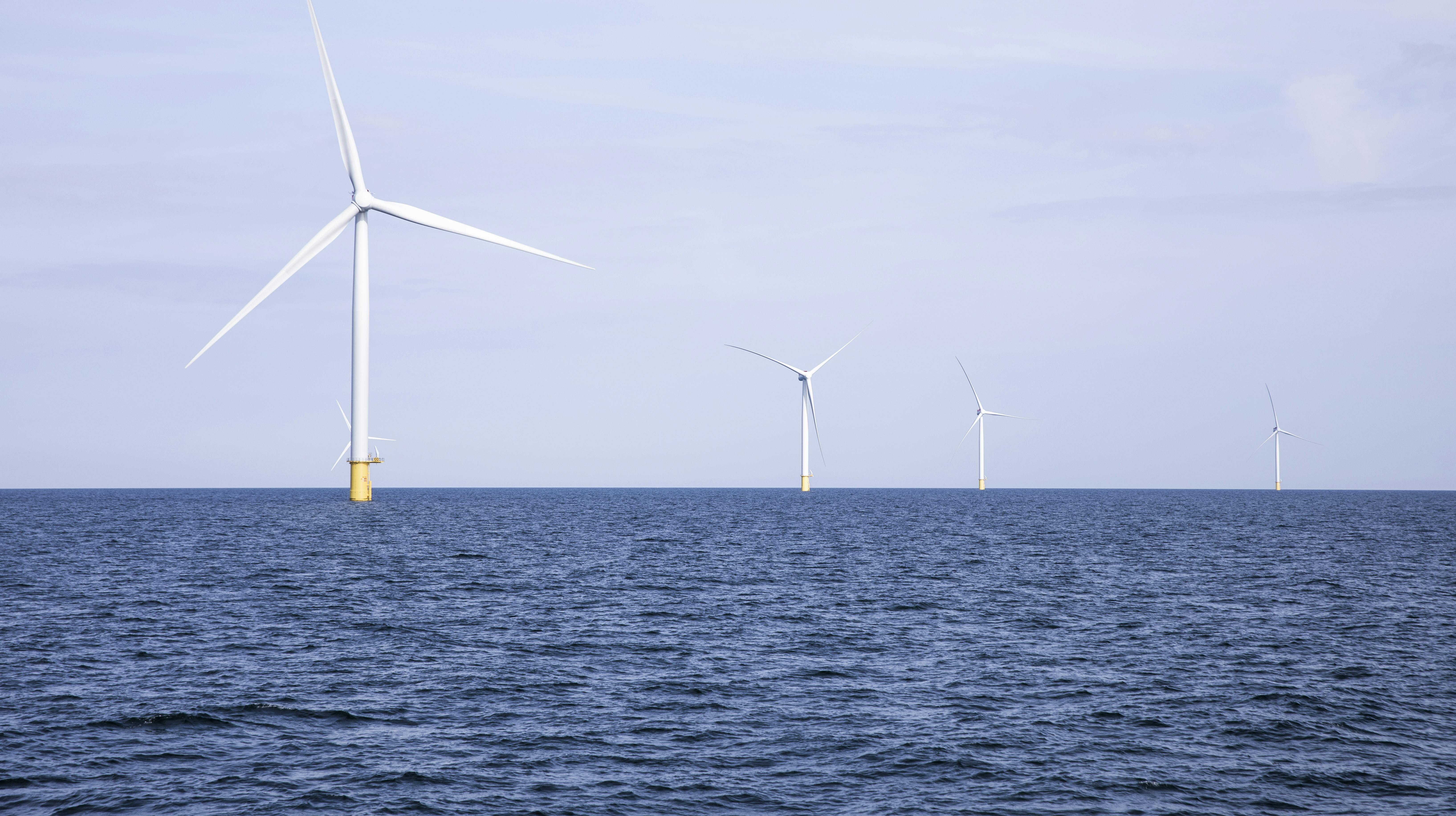 Kriegers Flak i Østersøen mellem Danmark, Sverige og Tyskland. Havmølleparken Kriegers Flak indvies mandag den 6. september 2021.. (Foto: Olafur Steinar Gestsson/Ritzau Scanpix)