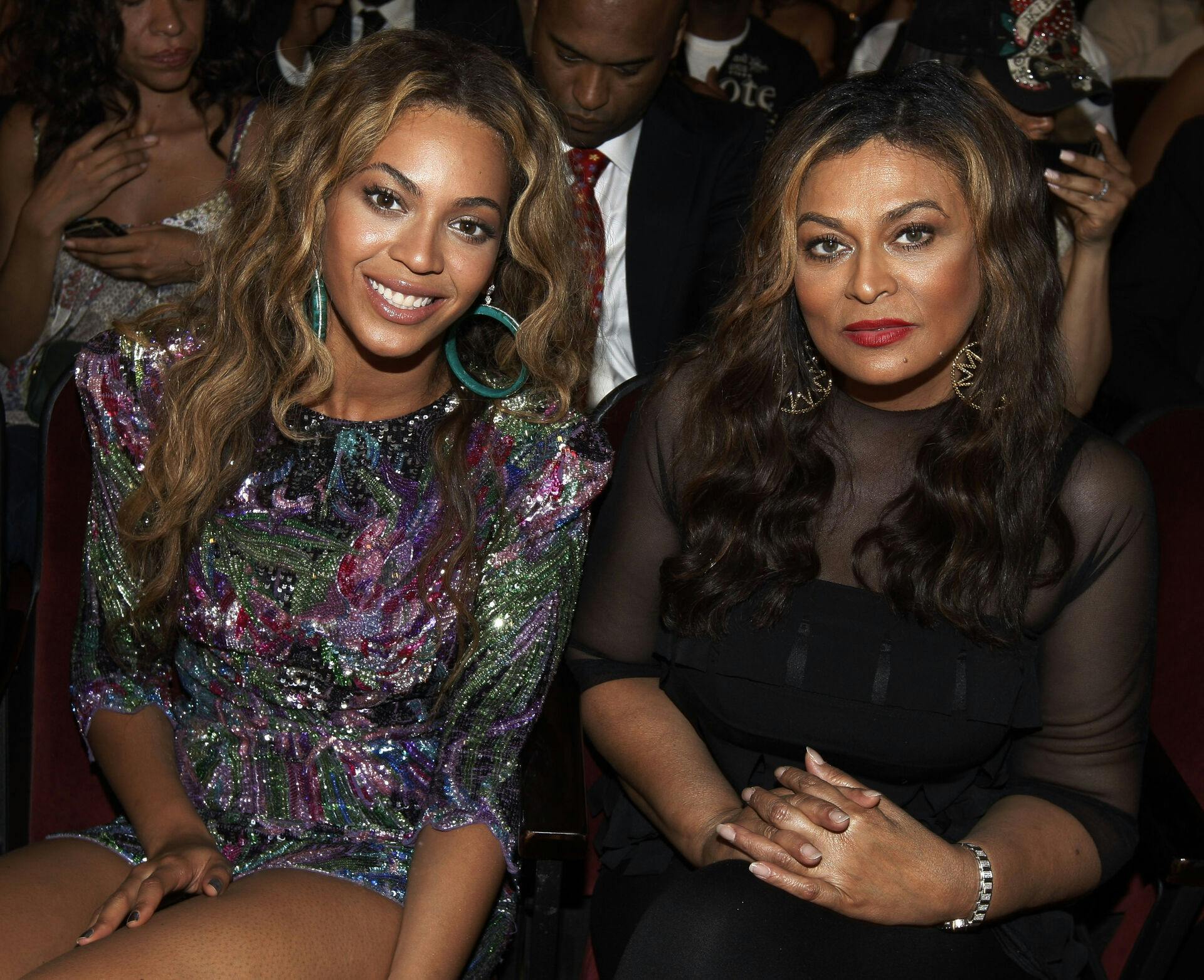 Beyonce Knowles and mother Tina Knowles are seen at the 9th Annual BET Awards on Sunday, June 28, 2009, in Los Angeles. (AP Photo/Matt Sayles)