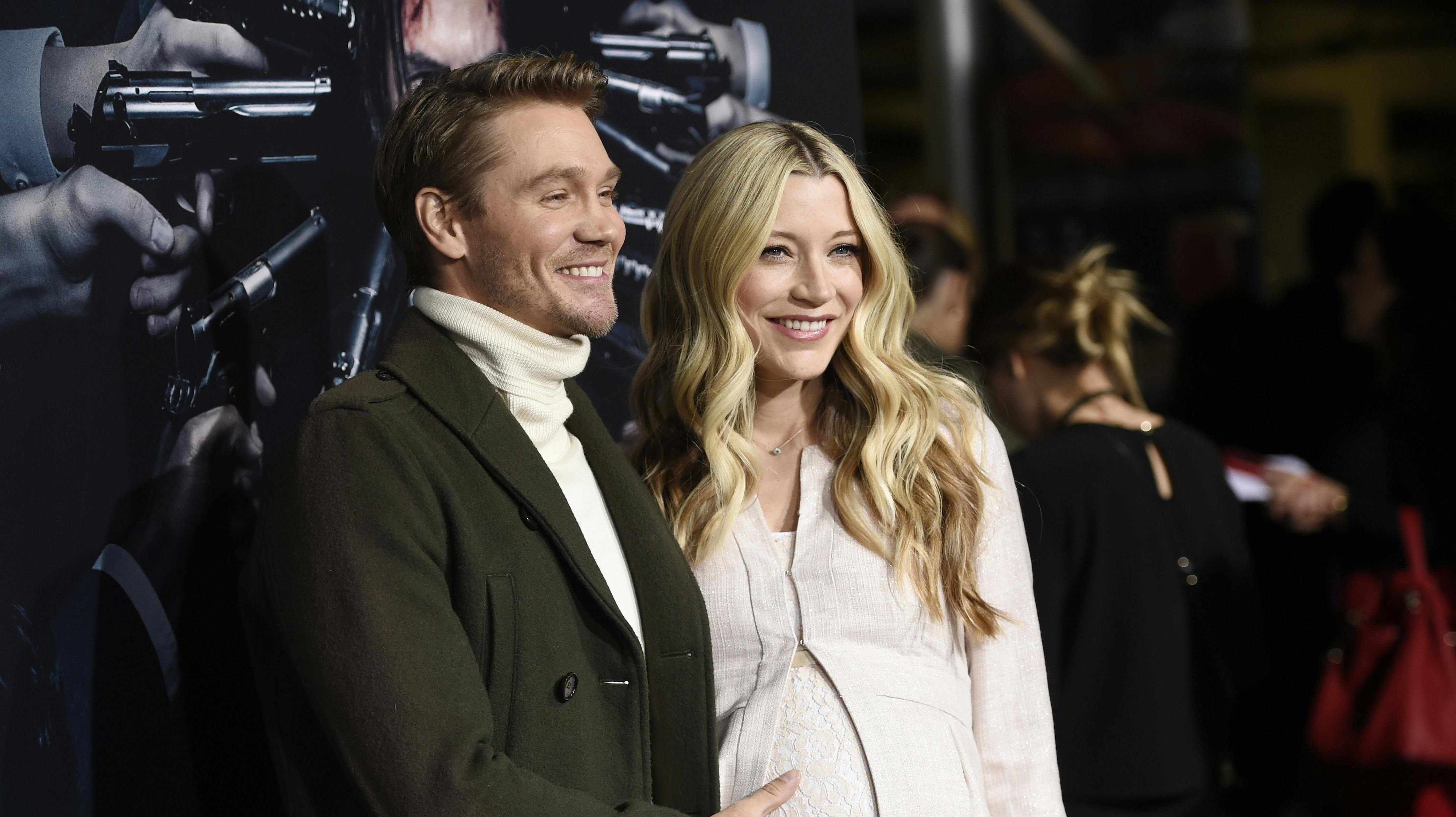 Actor Chad Michael Murray poses with his wife Sarah Roemer at the premiere of the film "John Wick: Chapter 2, " at ArcLight Cinemas on Monday, Jan. 30, 2017, in Los Angeles. (Photo by Chris Pizzello/Invision/AP)