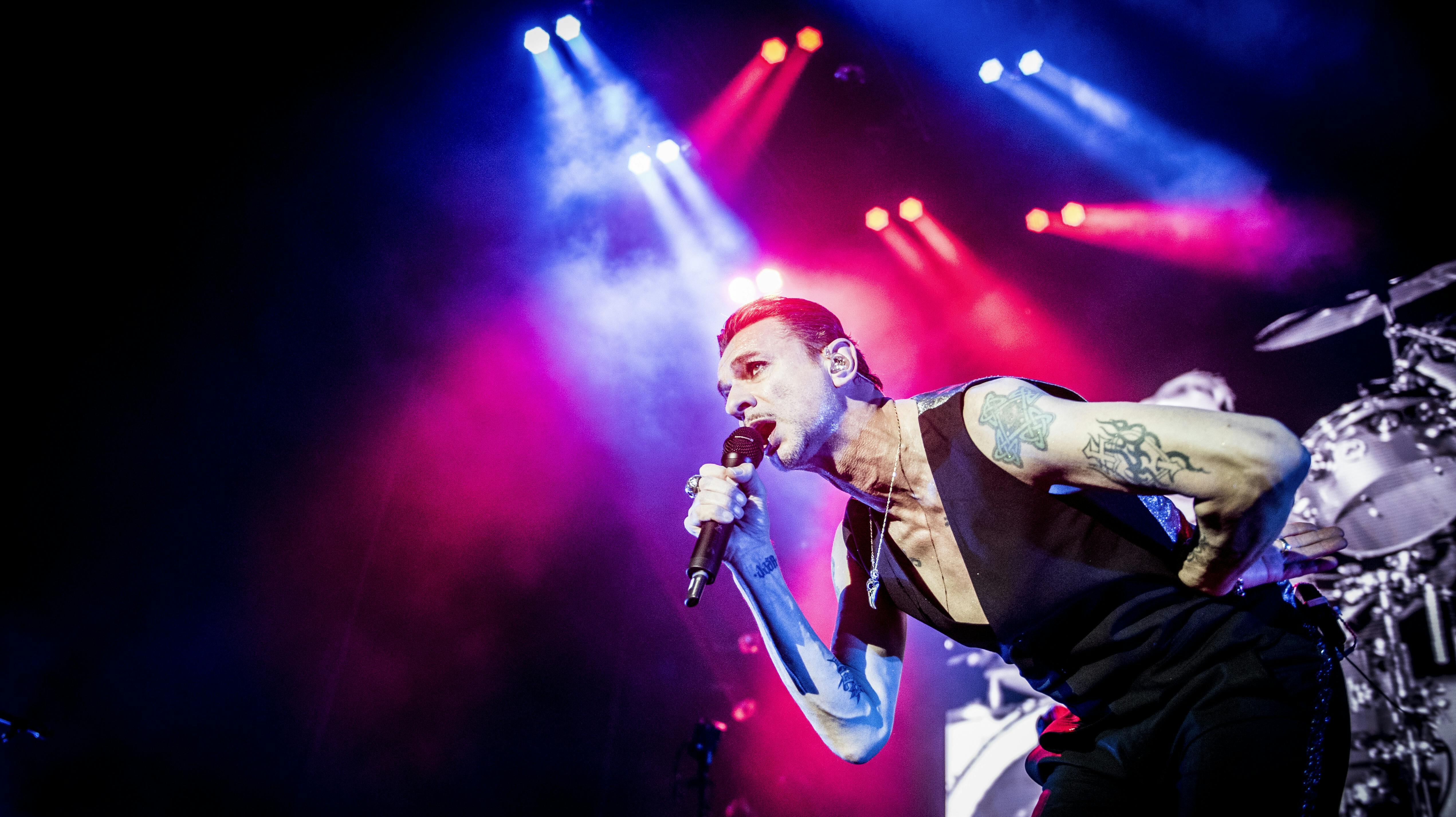 Forsager i Depeche Mode, Dave Gahan, under koncerten i Royal Arena i København i forbindelse med bandets "Global Spirit Tour", tirsdag den 9. januar 2018.. (Foto: Anne Bæk/Scanpix 2018)