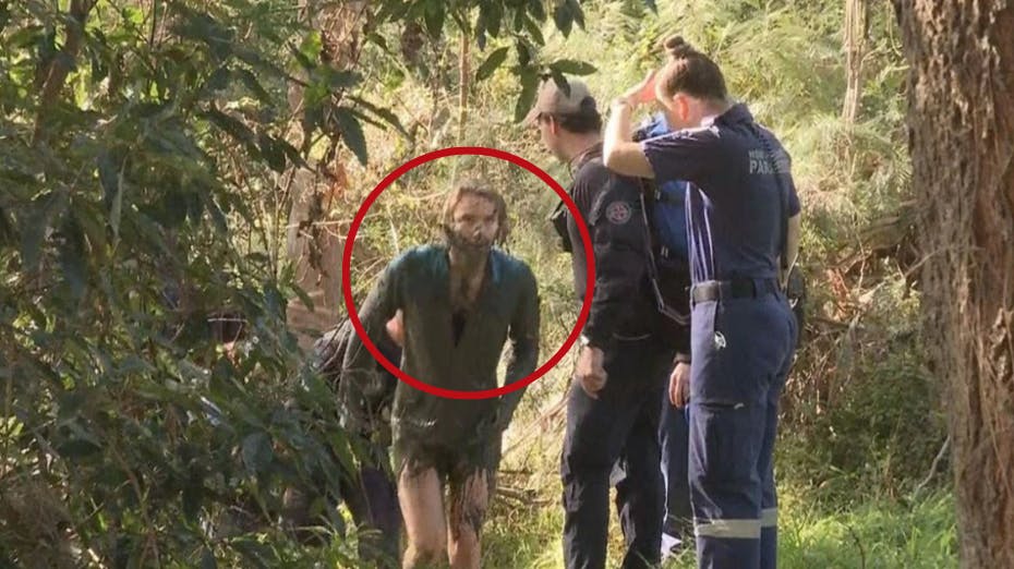 En kvinde søgte tilflugt i noget mudder, da to hunde pludselig gik til angreb.