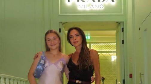 Dette billede fra Harper Beckhams 12-årige fødselsdag har fået flere op i det røde felt. 