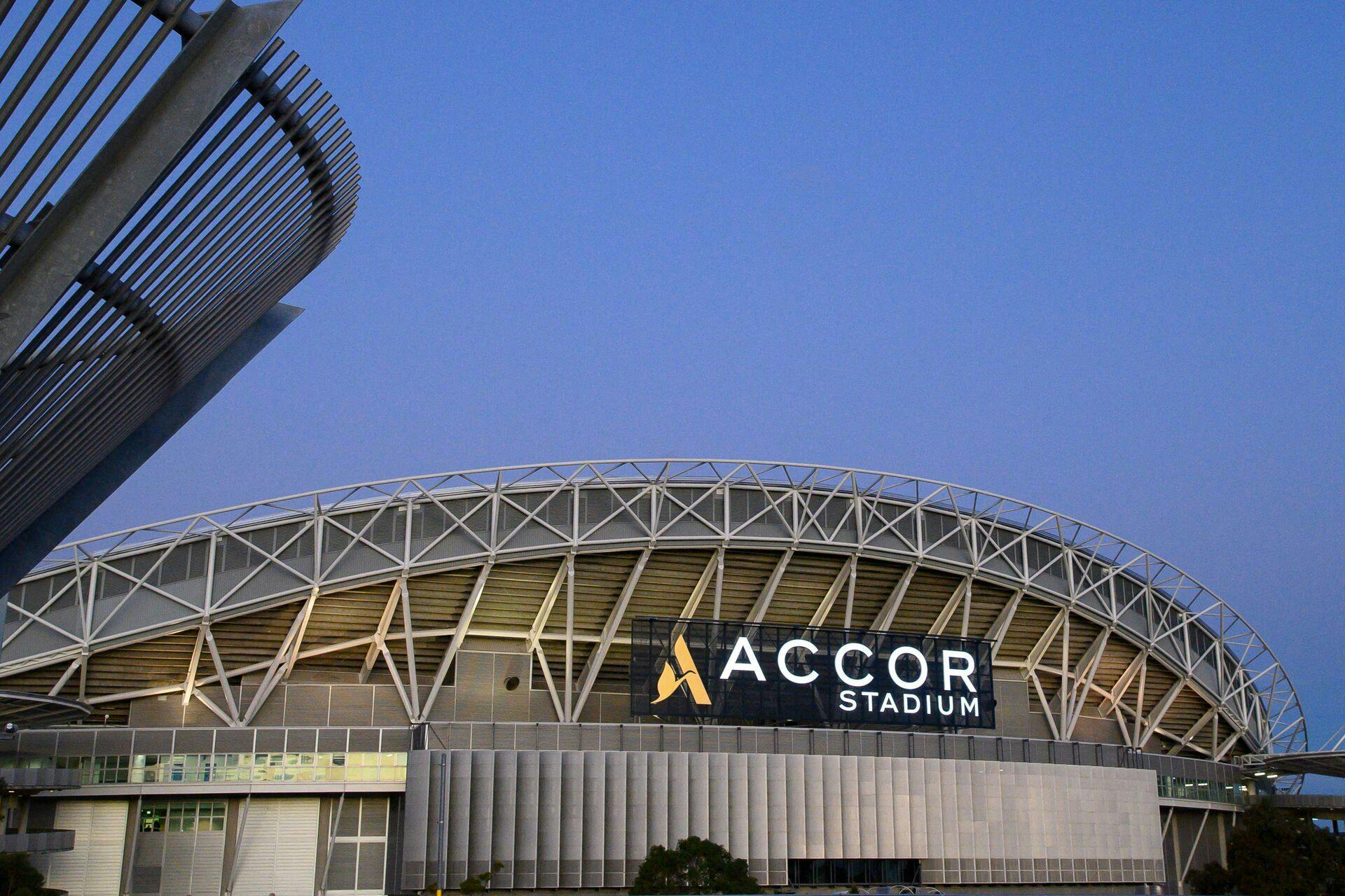 Nogle af VM-kampene vil også blive spillet her på Accor Stadium, der ligger i Sydney.