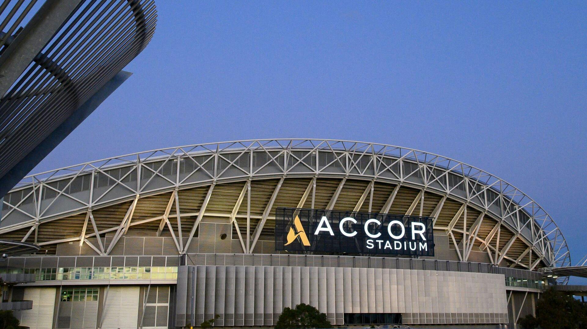 Nogle af VM-kampene vil også blive spillet her på Accor Stadium, der ligger i Sydney.