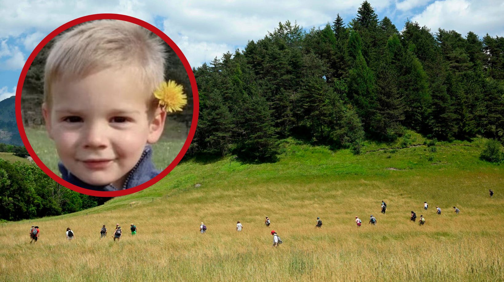 Siden lørdag har mere end 800 mennesker ledt efter den 2-årige franske dreng. 